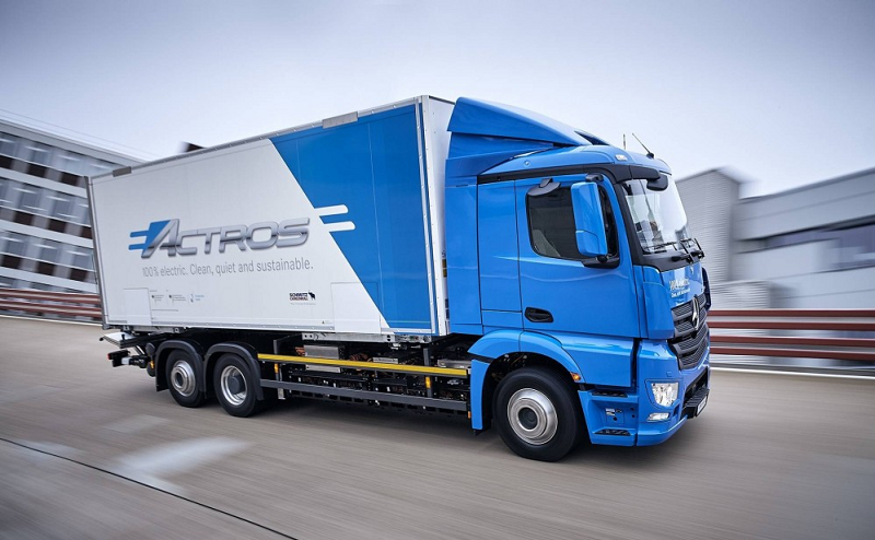 электрический грузовик Mercedes eActros